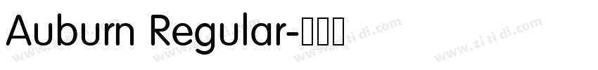 Auburn Regular字体转换